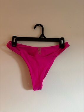 Hot Pink Strappy Bikini Bottom